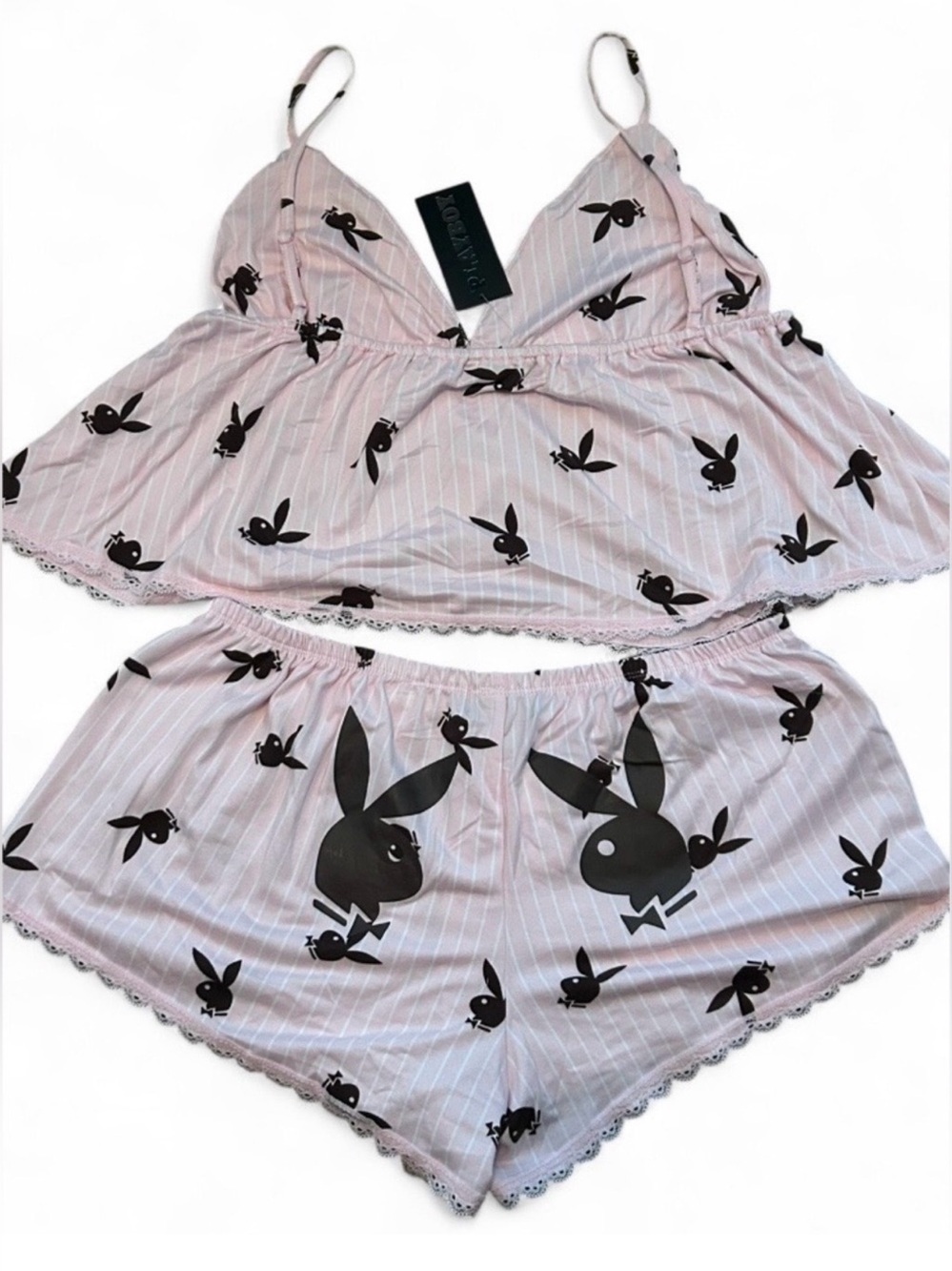 Playboy NWT 2PC Pajama Logo Lounge Set - Size XS - Picture 4 of 5
